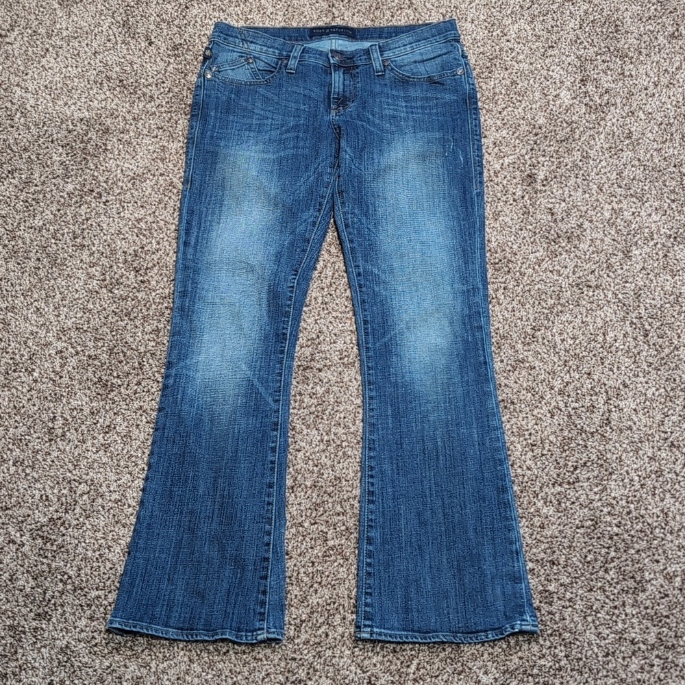 Rock & Republic Kasandra Dark Blue Boot cut Denim Jeans Size 30